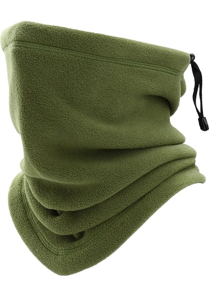 Ordu Yeşili Tarzı Winter Neck Warmer Gaiter Thermal Bandana Face Cover Half Fleece Mask Hiking Cycling Running Sport Ski Tube Scarf Women Men Kids (Yurt Dışından)