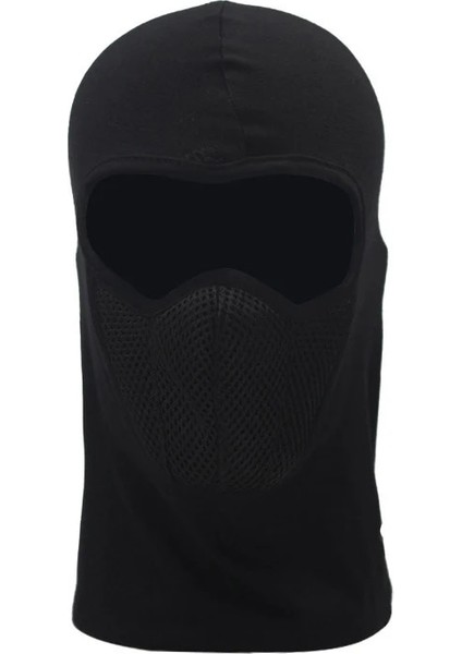 Siyah Stil Winter Warmer Outdoor Windproof Ski Hat Beanies Unisex Autumn Motorcycle Cycling Balaclava Full Face Mask Neck Scarf Cap Chapeau (Yurt Dışından)