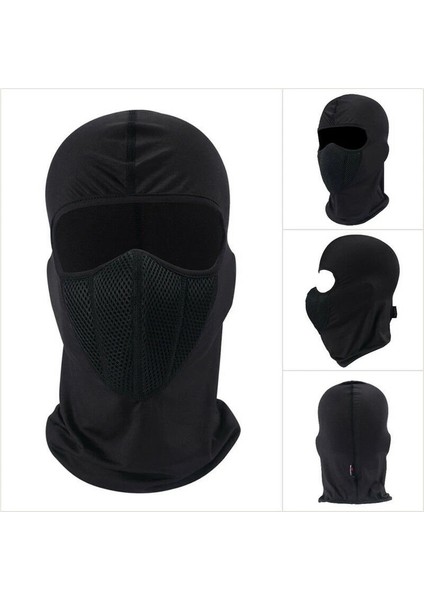 Siyah Stil Winter Warmer Outdoor Windproof Ski Hat Beanies Unisex Autumn Motorcycle Cycling Balaclava Full Face Mask Neck Scarf Cap Chapeau (Yurt Dışından) fiyatları