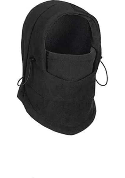 Siyah Stil 2021 Moda Sıcak Kap Kış Erkek Kadın Şapkalar Su Geçirmez Termal Polar Balaclava Şapka Kapşonlu Boyun Isıtıcı Yürüyüş Atkılar Evrensel (Yurt Dışından)