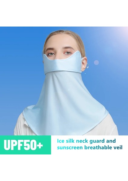 Siyah Stil Moda Yaz Güneş Koruyucu Bisiklet Maskesi Eşarp Buz Ipek Tam Yüz Kulakları ile Nefes Kapakları Bandana Dekorasyon Aksesuarları Kadınlar (Yurt Dışından) fiyatları