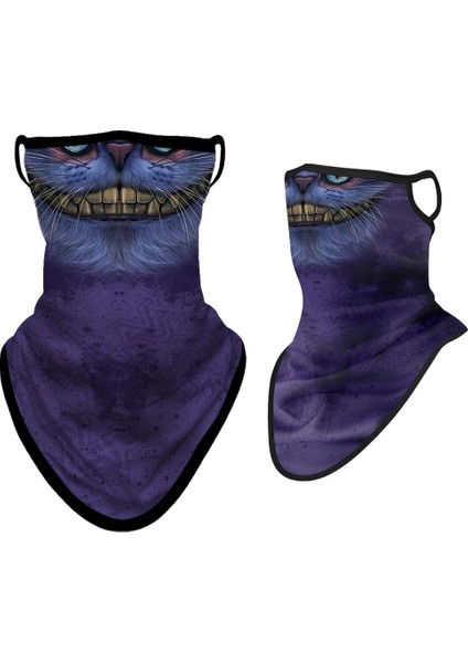 No.17 Stili Yaz Kafatası Bandana Spor Asılı Kulak Eşarp Bisiklet Koşu Yürüyüş Kayak Snowboard Bisiklet Kamp Avcılık Yüz Maskesi Erkekler Kadınlar (Yurt Dışından)