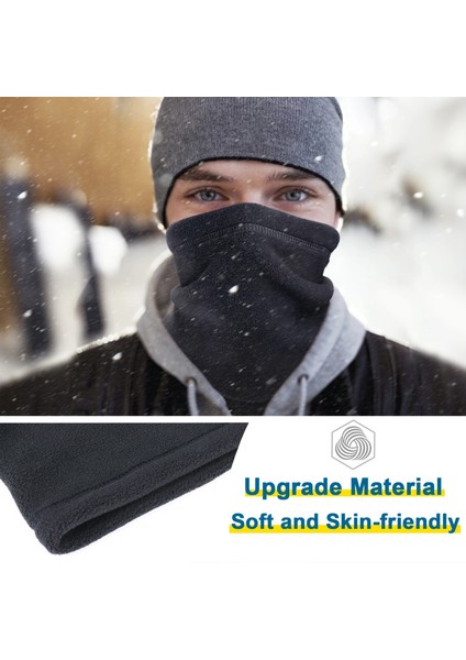 Koyu Gri Tarzı Men Women Winter Bandana Hiking Face Cover Snowboard Ski Neck Warmer Gaiter Cycling Bicycle Tube Scarf Sports Thermal Half Mask (Yurt Dışından) fırsatları