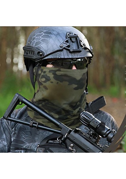 Kar Stili Multicam Camo Taktik Maske Boyun Körüğü Kapak Erkek Kadın Yüz Bandana Güneş Serin Askeri Bisiklet Avcılık Yürüyüş Kamp Tüp Eşarp (Yurt Dışından) modelleri