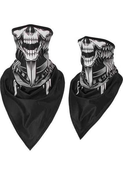 No.20 Tarzı Nefes Spor Kafatası Yüz Bandana Yarım Baskılı Maske Kayak Yeniden Kullanılabilir Tüp Eşarp Balıkçılık Yürüyüş Koşu Boyun Körüğü Kapak Erkekler Kadınlar (Yurt Dışından)