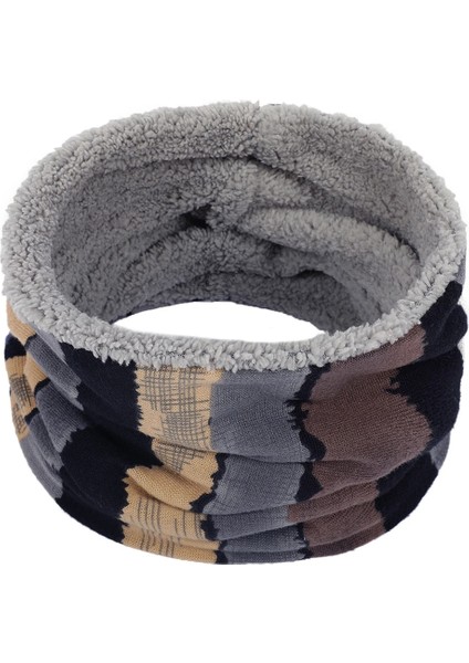 F9 Stili Kadın Erkek Baskılı Eşarp Unisex Halk-Özel Şerit Boyun Isıtıcı Polar Örme Eşarp Yüz Maskesi Şal Kukuletası Açık Yürüyüş Atkılar (Yurt Dışından)