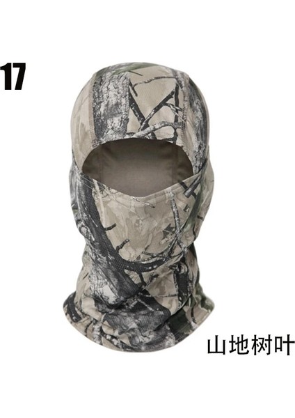 No.17 Stili Tactical Camouflage Balaclava Full Face Mask Wargame Cp Military Hat Hunting Bicycle Cycling Army Multicam Bandana Neck Gaiter (Yurt Dışından)