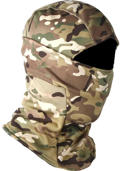 C06 Camo Stili Tek Boyut Mysterypark Taktik Kamuflaj Balaclava Kış Kalın Polar Tam Yüz Maskesi Avcılık Bisiklet Kayak Kask Liner Bandana Eşarp (Yurt Dışından)