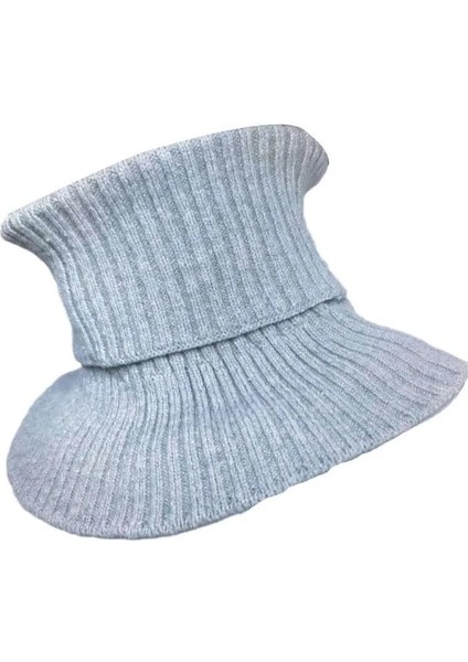 Gri Tarzı Unisex Örme Sahte Yaka Eşarp Kadın Elastik Yanlış Yaka Eşarp Erkekler Kış Sıcak Bisiklet Yürüyüş Rüzgar Geçirmez Balıkçı Yaka Atkılar (Yurt Dışından)