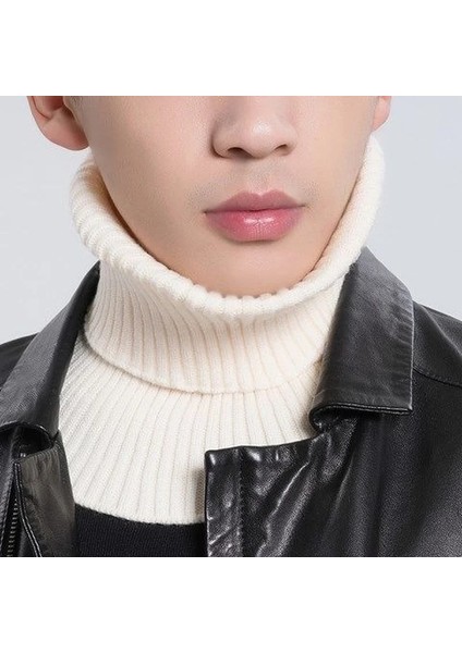 Gri Tarzı Unisex Örme Sahte Yaka Eşarp Kadın Elastik Yanlış Yaka Eşarp Erkekler Kış Sıcak Bisiklet Yürüyüş Rüzgar Geçirmez Balıkçı Yaka Atkılar (Yurt Dışından) fırsatları