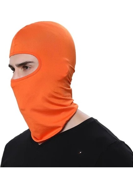 Turuncu Tarzı 1 Adet Kamuflaj Motosiklet Tam Yüz Maskesi Erkekler Açık Spor Sıcak Kayak Snowboard Rüzgar Şapkası Polis Bisiklet Balaclavas Körüğü Boyun (Yurt Dışından)