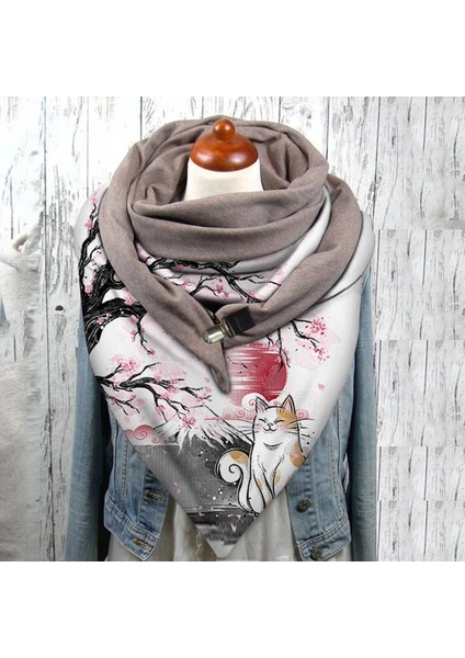 No.5 Tarzı Moda Kadın Tok Nokta Baskı Düğmesi Yumuşak Wrap Günlük Sıcak Eşarplar Şallar Fular En Soie Платок Женский (Yurt Dışından) fiyatları