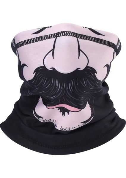 No.15 Tarzı Erkekler Kış Baskı Kafatası Bandana Polar Termal Boyun Koşu Kayak Yürüyüş Bisiklete Binme Avcılık Snowboard Spor Eşarp Yüz Maskesi Kadınlar (Yurt Dışından)