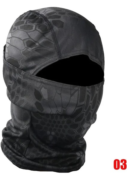 No.3 Tarzı Taktik Tam Yüz Maskesi Askeri Ordu Kamuflaj Balaclava Eşarp Doğa Sporları Avcılık Bisiklet Balıkçılık Yüz Maskesi Kapatma Başlığı (Yurt Dışından)