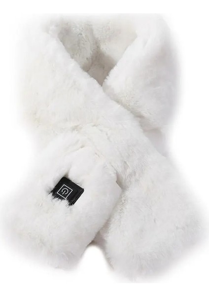 Beyaz Stil Kış USB Elektrikli Isıtma Eşarp Sıcaklık Ayarlamak Atkılar Kış Boyun Sıcak Şal Çift Atkısı Peluş Yaka Atkılar (Yurt Dışından)