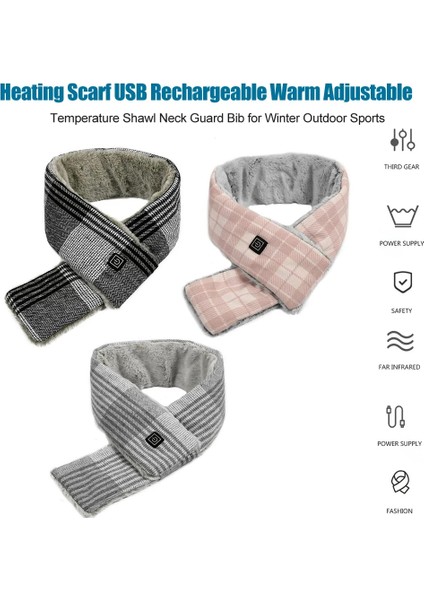 Beyaz Stil Kış USB Elektrikli Isıtma Eşarp Sıcaklık Ayarlamak Atkılar Kış Boyun Sıcak Şal Çift Atkısı Peluş Yaka Atkılar (Yurt Dışından) modelleri