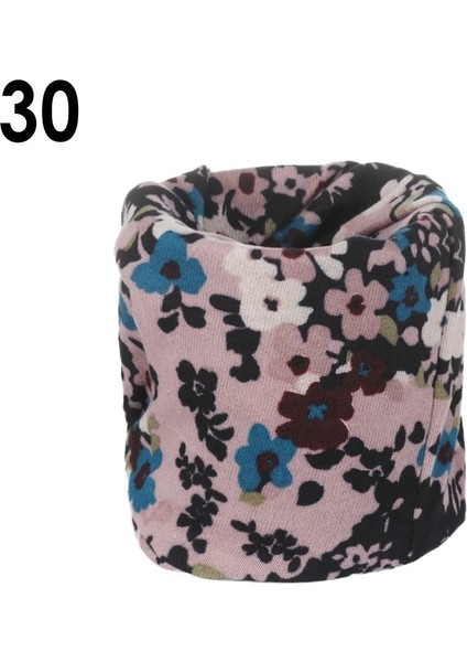 No.30 Tarzı 1 Adet Unisex Renkli Fular Yumuşak Pamuk Sıcak Boyun Eşarp Yaka Sihirli Bandana Yüz Kapağı Doğa Sporları Koşu Bisiklet Aksesuarı (Yurt Dışından)