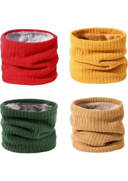 A15 Stili Erkek ve Kadın Kış Yün Yüzük Eşarp Yün Sıcak ve Rüzgar Geçirmez Düz Renk Ön Eşarp Boyun Tayt Eşarp Kayak Kalınlaşmış Eşarp (Yurt Dışından) fırsatları