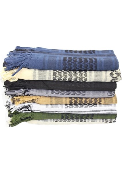 Ten Rengi Açık Yürüyüş Kalınlaşmış Pamuklu Eşarp Askeri Arap Taktik Çöl Eşarp Ordu Shemagh Eşarp Erkekler Kadınlar Için Püskül ile (Yurt Dışından) indirimleri