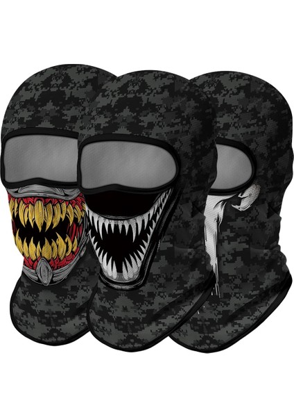 HT210022 Stili Venom Punisher Balaclava Camo Boyun Körüğü Spor Bisiklet Eşarp Bandana Motosiklet Tam Yüz Kapağı Kask Astar Kayak Maskesi Kadın Erkek (Yurt Dışından) fırsatları