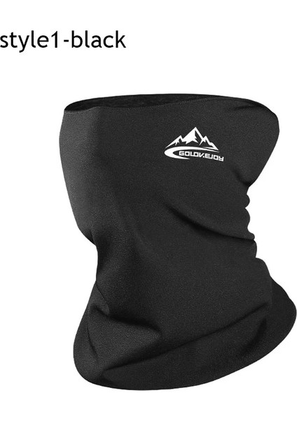 Stil1-Siyah Stil 2021 Kış Bisiklet Eşarp Erkek Kadın Boyun Tüp Yüz Kapak Clatyle Moda Bandana Açık Spor Motosiklet Isıtıcı Atkılar (Yurt Dışından)