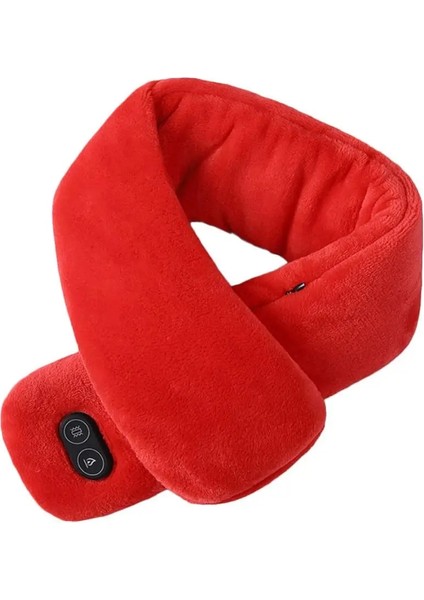 Kırmızı Stil Yeni Kış Eşarp Isıtmalı Eşarp USB Kadın Isıtma Eşarp Çift Eşarp Atkısı Peluş Yaka Atkılar Şal Boyun Isıtıcı (Yurt Dışından)