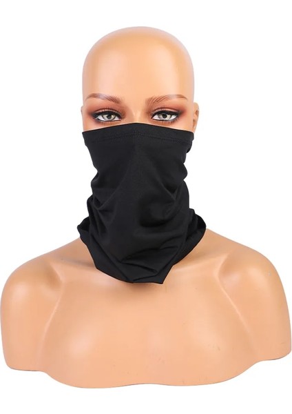 Siyah Stil Buz Ipek Üçgen Eşarp Bisiklet Bandana Yürüyüş Kamp Avcılık Koşu Ordu Bisiklet Askeri Taktik Boyun Örtüsü Körüğü Me (Yurt Dışından)