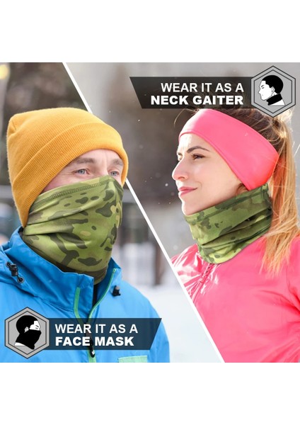 No.9 Tarzı Taktik Kış Boyun Isıtıcı Bandana Kamuflaj Tüp Eşarp Polar Yarım Yüz Maskesi Spor Termal Kayak Yürüyüş Bisiklete Binme Snowboard Erkekler (Yurt Dışından)