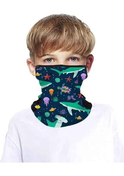 B Tarzı 40# Çocuk Bandana Eşarp Nefes Alabilir Örgü Delikler Yüz Kapağı Soğutma Boyun Çorapları Kulak Halkalı Yürüyüş Atkıları Бандана На Голову (Yurt Dışından) fiyatları
