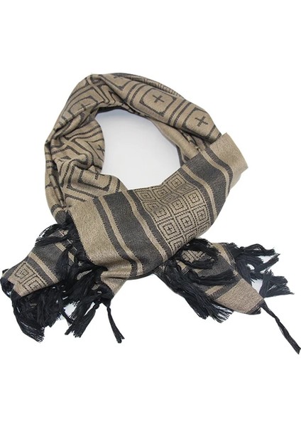 Kum Tarzı Tek Boyut Moda Shemagh Arap Çölü Şal Eşarp Isıtıcı Kapak Rüzgar Geçirmez Askeri Açık Kamp Kış Tarf Erkekler Kadınlar (Yurt Dışından)