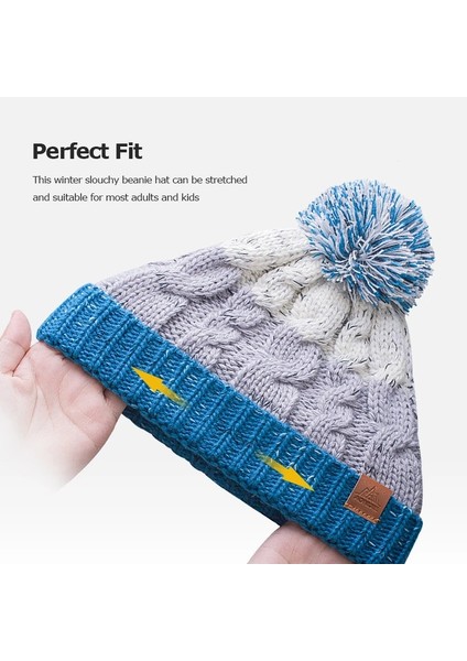 Pembe Şapka Stili Çocuklar Aonjıe M28 Yetişkin Çocuk Çocuk Kalın Kablo Kış Polar Astarlı Örme Şapka Kelepçeli Bere Kafatası Kap Daire Döngü Eşarp Kayak Için (Yurt Dışından) indirimleri