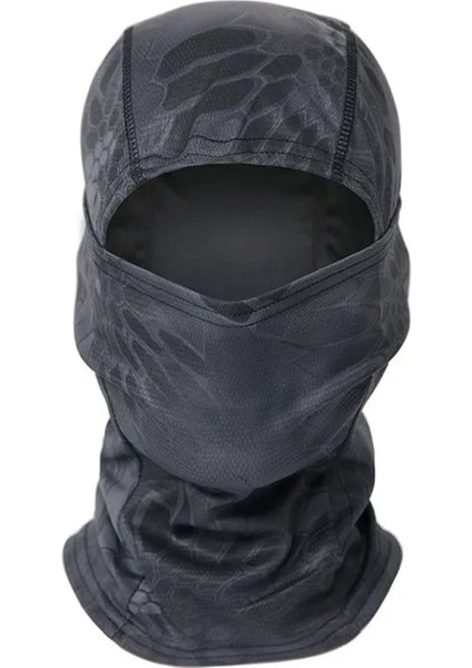 Python Siyah Stili Taktik Kamuflaj Balaclava Tam Yüz Maskesi Cs Wargame Ordu Avcılık Bisiklet Sporları Kask Astar Kap Askeri Multicam Arf (Yurt Dışından)