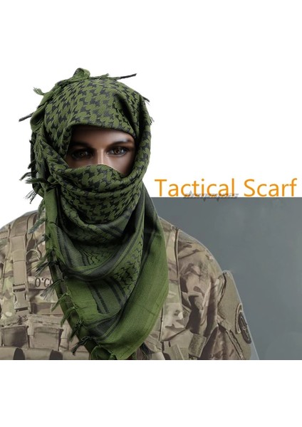 Bronzluk Stili Thick Muslim Shemagh Tactical Desert Arab Scarves Men Women Winter Windy Military Windproof Hiking Scarf (Yurt Dışından) modelleri