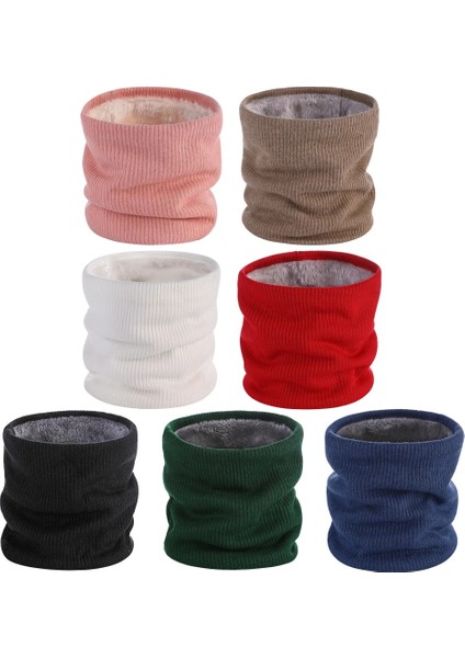 Beyaz Stil Kış Sıcak Elastik Çift Katmanlı Eşarp Boyun Kapak Kadınlar Için Düz Renk Erkekler Sıcak Tutmak Kış Boyunları ve Eşarplar (Yurt Dışından) fiyatları