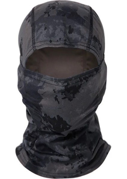 Çizgili Siyah Stil Taktik Kamuflaj Balaclava Tam Yüz Maskesi Cs Wargame Ordu Avcılık Bisiklet Sporları Kask Astar Askeri Multicam Arf# (Yurt Dışından)