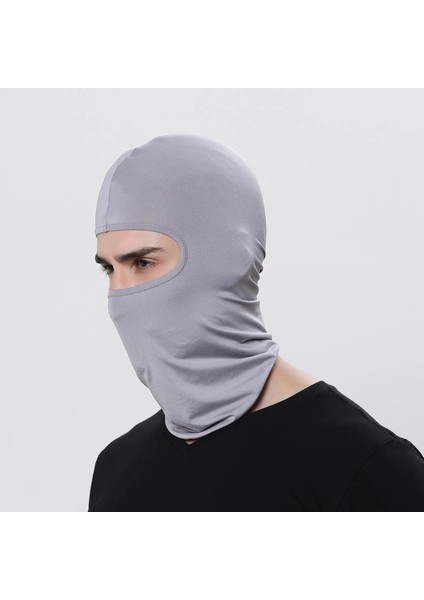 Açık Gri Stil Yüz Maskesi Erkek Yün Kadınlar Için Taktik Maskara Kayak Maskesi Cagoule Visage Tam Yüz Eşarp Maskesi Bisiklet Şapkası Kamp Bisiklete Binme (Yurt Dışından)