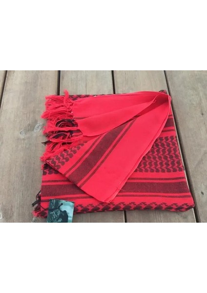 Kırmızı Stil Moda Erkekler Hafif Kare Açık Şal Askeri Arap Taktik Çöl Ordusu Shemagh Keffıyeh Arafat Eşarp Yürüyüş Kampı Için (Yurt Dışından)