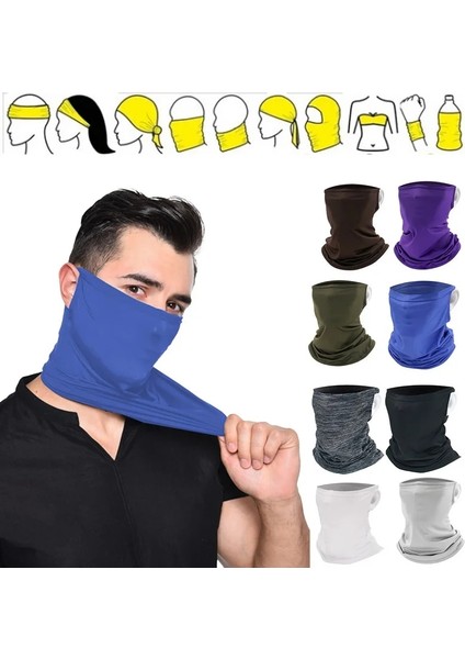 Kahverengi Tarzı Ourdoor Buz Ipek T Bisiklet Sporları Bandana Yürüyüş Kamp Avcılık Koşu Ordu Bisiklet Askeri Taktik Boyun Körüğü (Yurt Dışından) modelleri