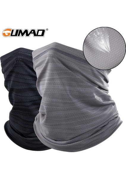 Ash Gray 02 Style Hiking Cool Face Bandana Men Tube Scarf Half Mask Cover Gaiter Neck Warmer Cycling Running Hunting Bicycle Sun Mask Women Summer (Yurt Dışından) modelleri