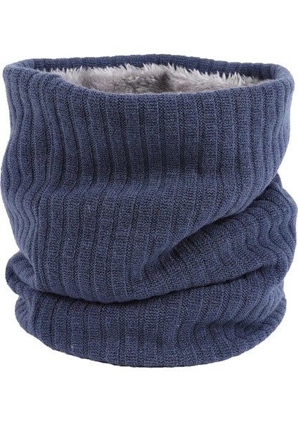 Koyu Gri Tarzı 2020 Moda Atkısı Kış Eşarp Kadın Erkek Çocuklar Için Kalınlaşmış Yün Yaka Atkılar Unisex Erkek Kadın Örme Yüzük Eşarp (Yurt Dışından) fırsatları