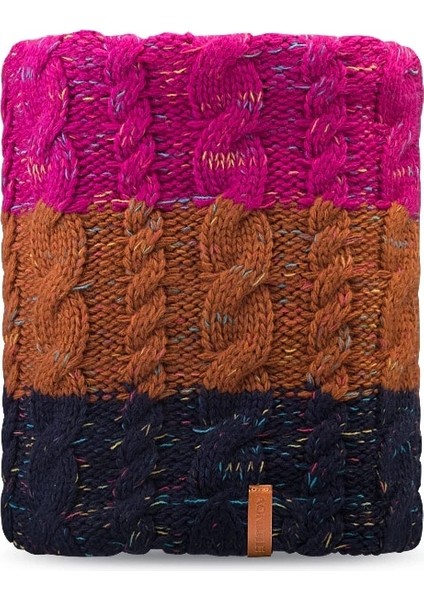 Gül Eşarp Tarzı Çocuklar Aonjıe M28 Yetişkin Çocuk Çocuk Kalın Kablo Kış Polar Astarlı Örme Şapka Kelepçeli Bere Kafatası Kap Daire Döngü Eşarp Kayak Için (Yurt Dışından)