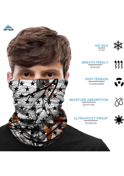 180214 Tüp Atkı Stili Chasse Tüp Eşarp Buff Realtree Bandana Erkekler Bufandas Boyun Isıtıcı Taktik Askeri Balaclava Multicam Kamp Avcılık Yüz Maskesi (Yurt Dışından)