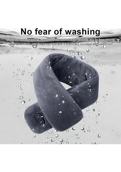 Beyaz Stil 2021 USB 3 Dişli Ajustable Isıtmalı Erkekler Kış Eşarp Sıcak Şal Boyun Wrap Kadınlar Akıllı Isıtma Düz Renk Titreşim Masaj Eşarp (Yurt Dışından) indirimleri