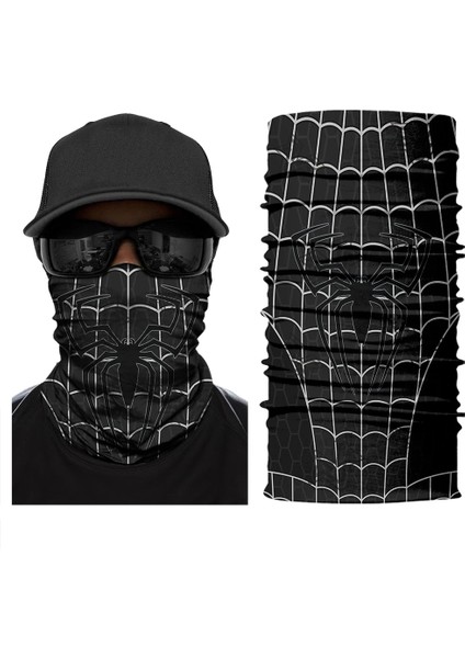 20WJ0191 Stili Siyah Örümcek Bisiklet Bandana Boyun Buffs Komin Na Twarz Eşarp Erkekler Braga Cuello Bandama Yüz Kalkanı Spor Kayak Maskesi Balaclava Kadınlar (Yurt Dışından) fırsatları