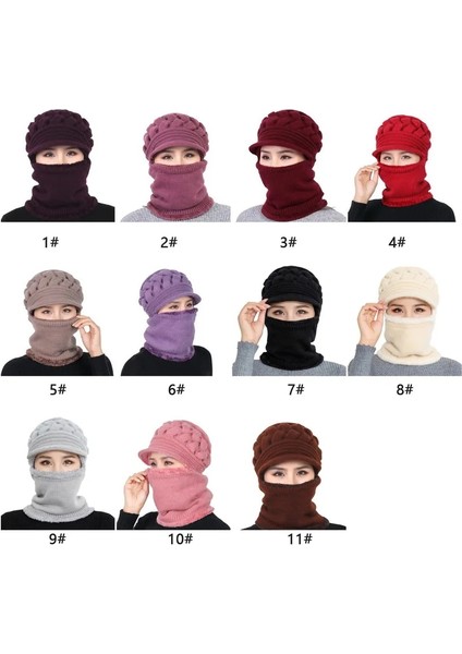 No.9 Tarzı Mercan Polar Kış Şapka Kasketleri Kadın Eşarp Kadınlar Için Sıcak Nefes Yün Örme Şapka Çift Katmanlar Koruma Kapakları (Yurt Dışından) modelleri
