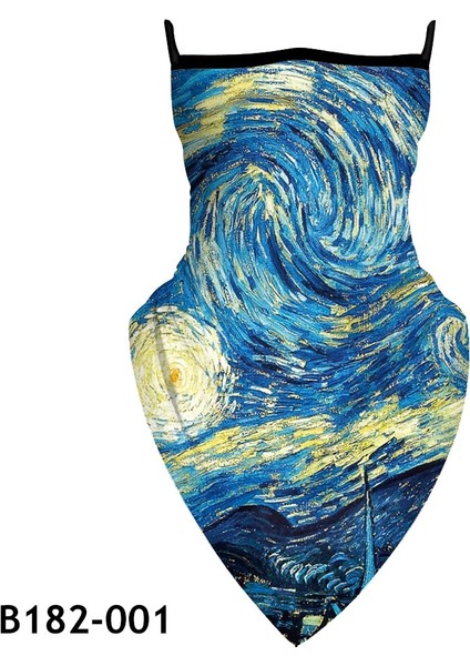 B182-001 Stili Moda Yüz Maskesi Boyun Tüp Eşarp Güneş Uv Rüzgar Koruması Çok Kullanımlı Bisiklet Motosiklet Kayak Snood Balaclava Bandana Kulak Askıları (Yurt Dışından)