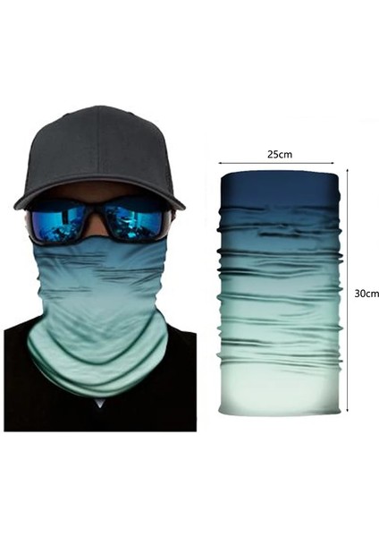 M Tarzı 25X50CM Açık Bisiklet Yürüyüş Kamp Avcılık Koşu Boyun Tüp Eşarp Bandana Bisiklet Motosiklet Yüz Maskesi Bandana Sihirli Eşarp Erkekler Kadınlar (Yurt Dışından)