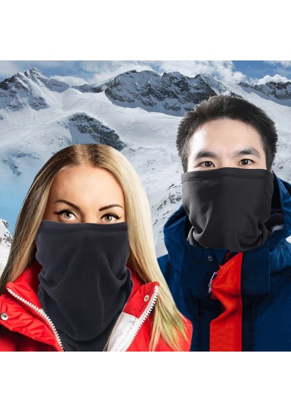 Aa-Z-01 Stili Siyah Maske Bandana Isıtıcı Boyun Körüğü Termal Polar Yarım Yüz Kapak Tüp Eşarp Bisiklet Kayak Snowboard Yürüyüş Kış Erkek Kadın (Yurt Dışından) modelleri