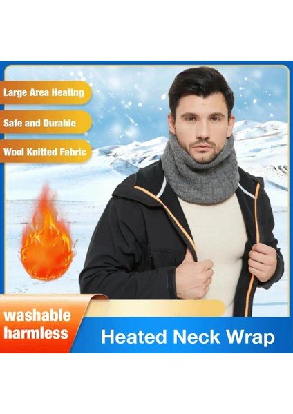 Siyah Stil Isıtmalı Boyun Wrap Kış Oudoor Elektrikli Isıtma Boyun Wrap Örme Sıcak Tutmak Boyun Isıtıcı Erkekler Kadınlar Isıtma Eşarp (Yurt Dışından) modelleri
