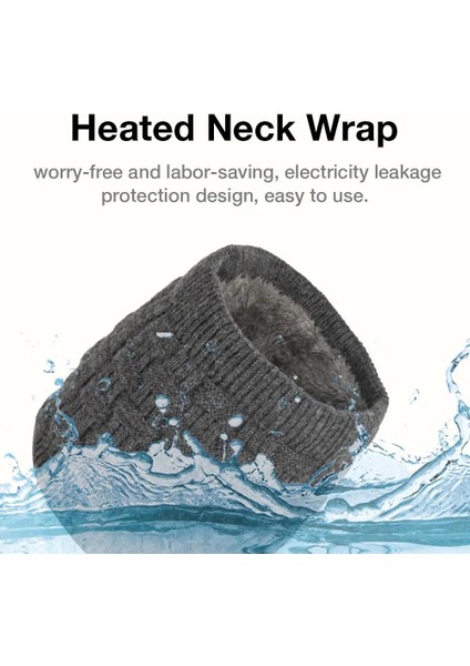 Siyah Stil Isıtmalı Boyun Wrap Kış Oudoor Elektrikli Isıtma Boyun Wrap Örme Sıcak Tutmak Boyun Isıtıcı Erkekler Kadınlar Isıtma Eşarp (Yurt Dışından) indirimleri